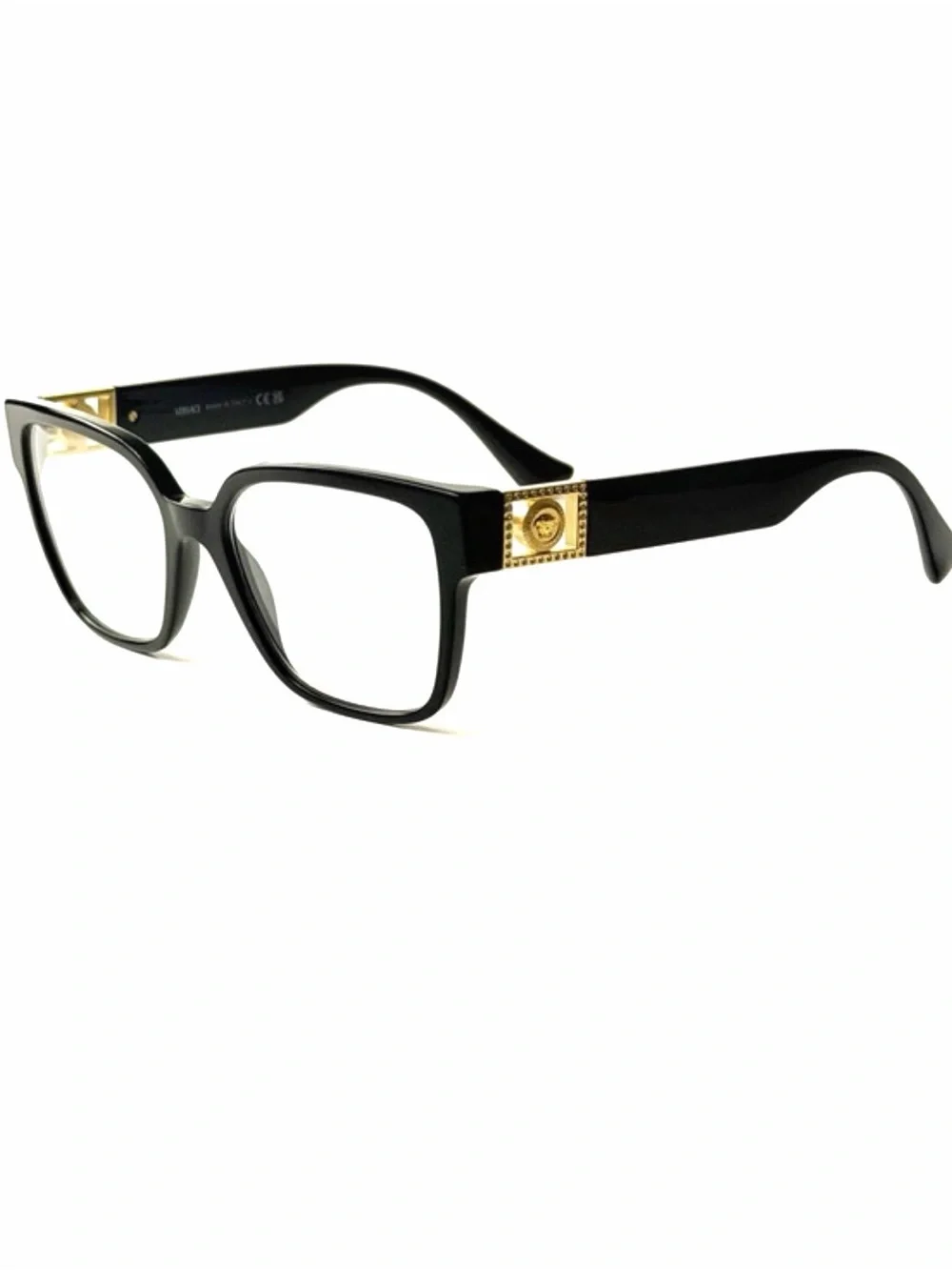 Versace Mod. 3329B GB1  Black Gold 54-17 Eyeglasses New Authentic NWT